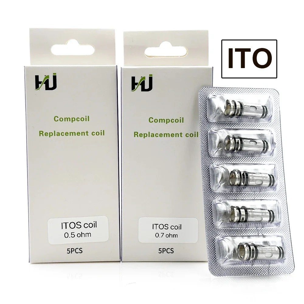 2/3/5PCS ITO Mesh Coil M0 M1 M2 M3 0.5ohm 1.0ohm Coils Head for ITO Pods System Cartridge ITO X Doric 20 Drag Q Kit