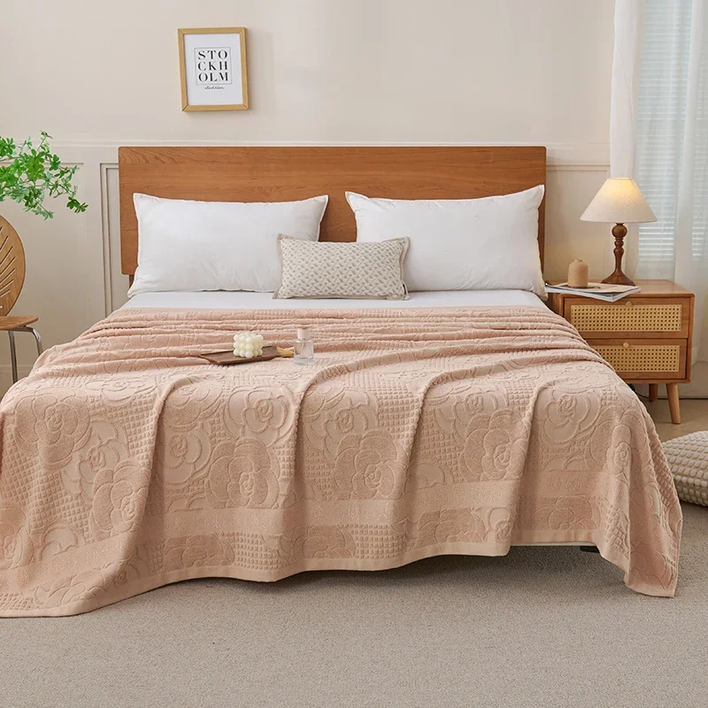 

2025 new cotton vintage towel quilt pure cotton adult summer thin towel blanket single blanket air conditioner quilt