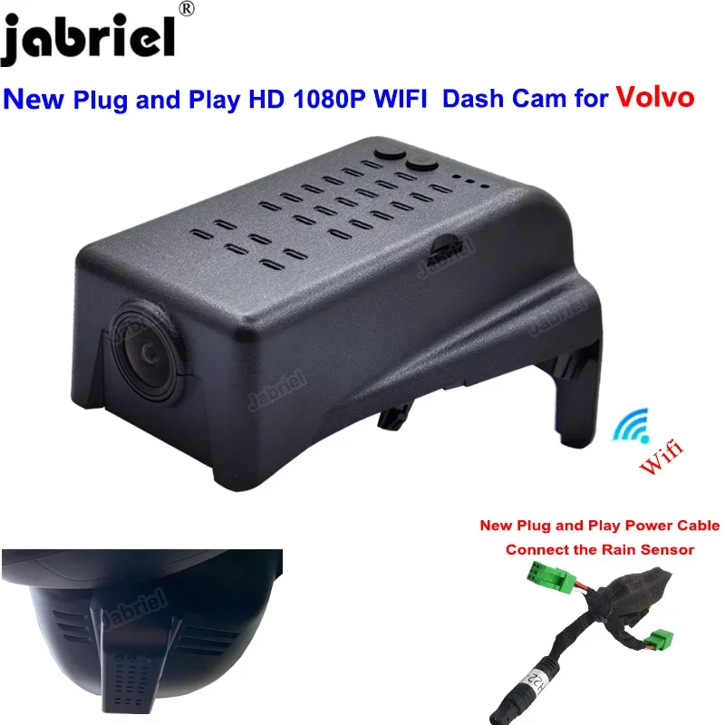 Plug and Play Wifi Car DVR Video Recorder For Volvo v60 v40 v50 v70 xc60 xc70 xc90 xc40 s60 s80 s40 s90 C40 Dash Cam 2015 - 2025