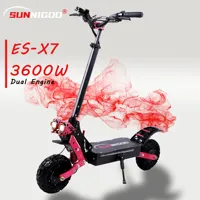 3600W Dual Motor Electric Scooter Max Speed 65km/h EScooter 11Inch Off-road 48V21AH Max Mileage 60KM Foldable Electric Scooter