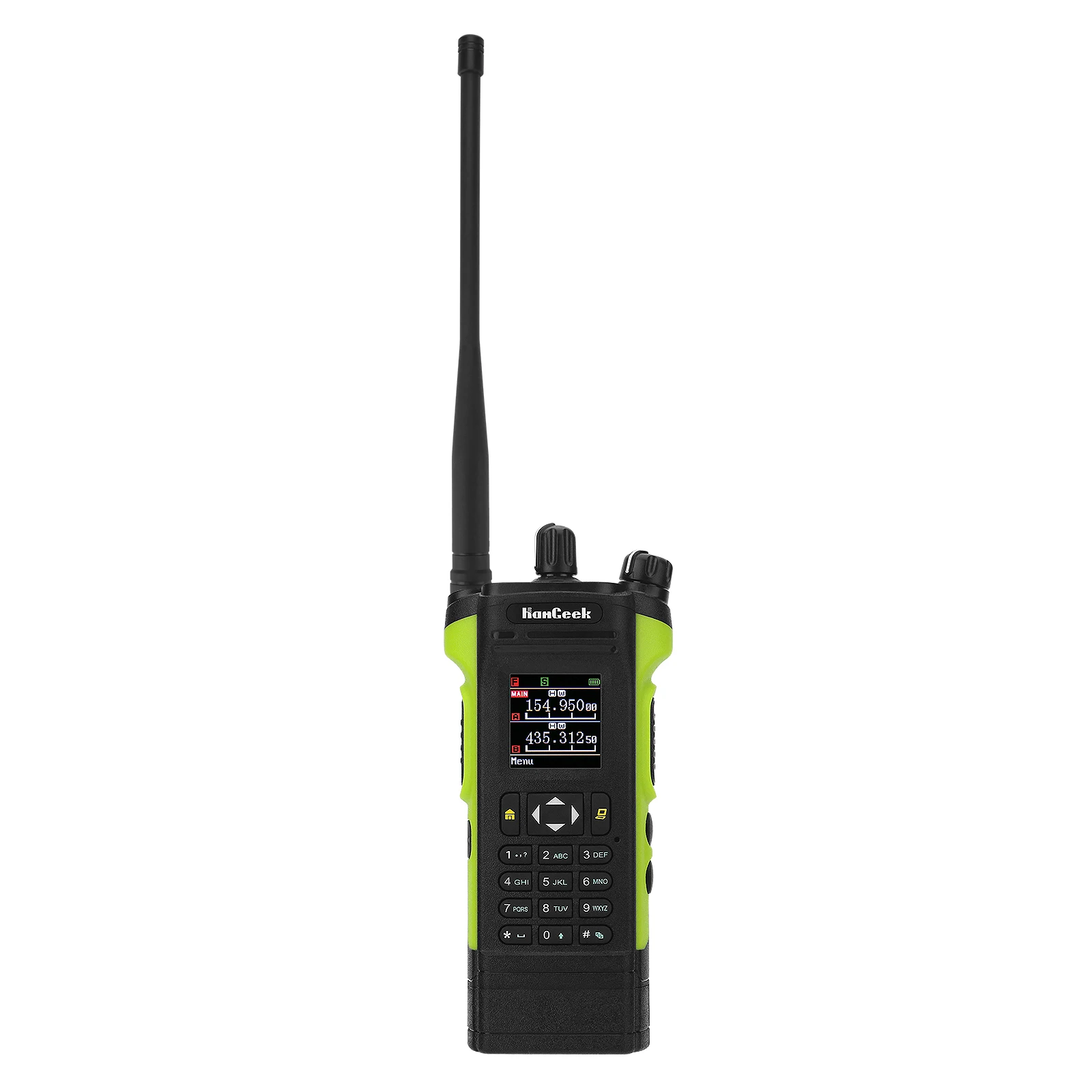 HAMGEEK APX-8000 12W Dual Band Walkie Talkie Radio VHF UHF Handheld Transceiver with Dual PTT Duplex Working Mode