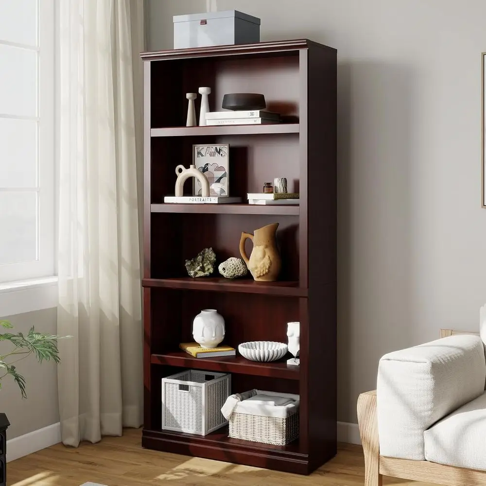 Bevint Bookshel, Open Storage 70 Inch Tall 5 Shel Bookcase,…
