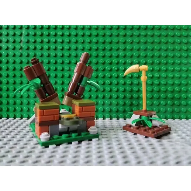 MOC-Modèle de blocs de construction de forêt de bambous pour enfants, jouets pour garçons, cadeau de vacances, ornements de collection Hobby