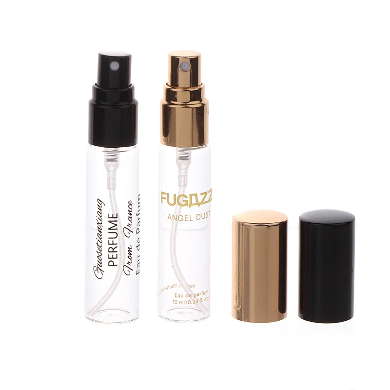 10ml Mini Portable Perfume Bottle Spray Refillable Cosmetic Sample Glass Bottling Travelling Empty Container