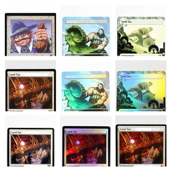 Terre taxe holo/Foil TCG proxy cartes magiques jeu noir Top qualité Proxy cartes à jouer jeu de société cartes à collectionner Proxy