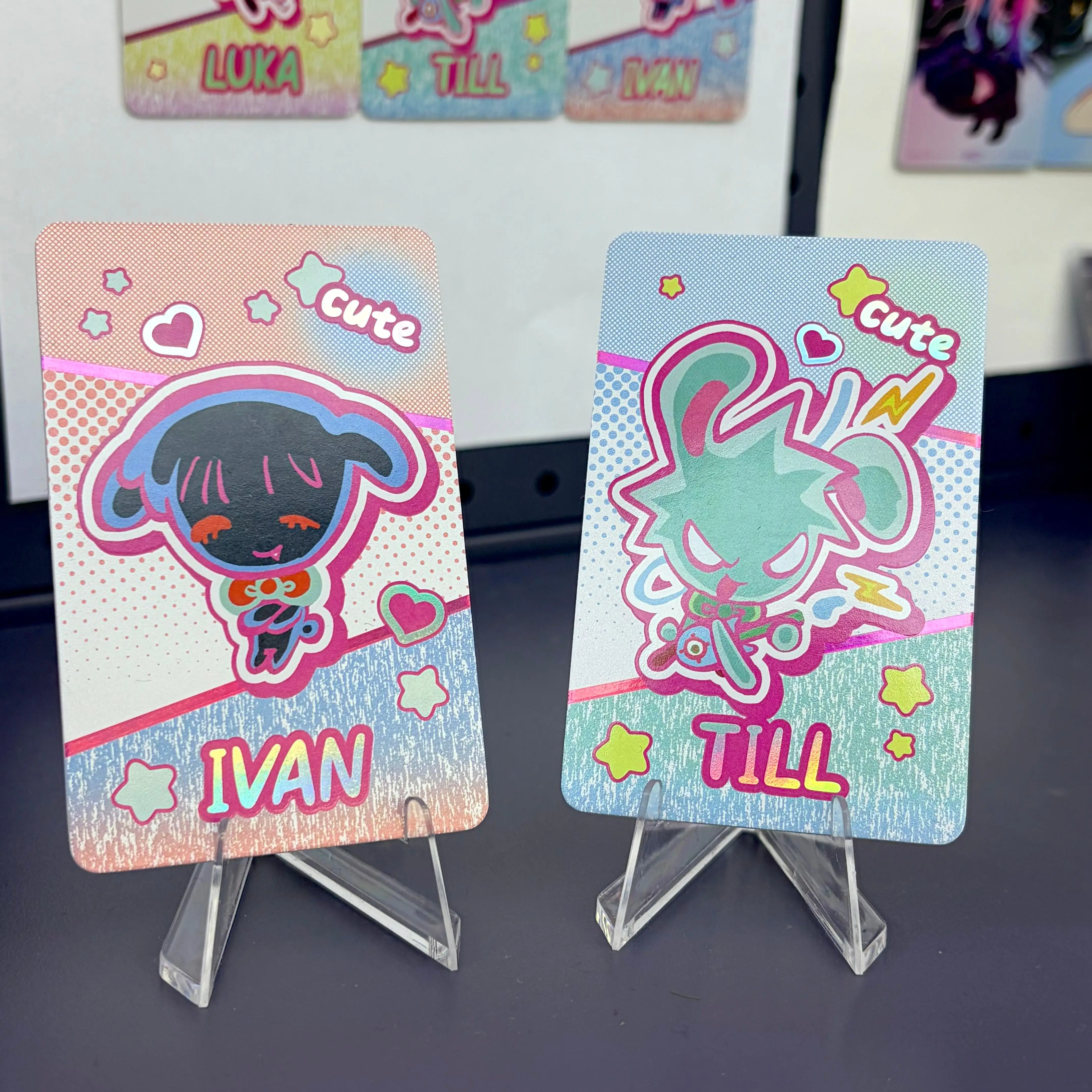 การ์ดสะสมเวอร์ชั่น Q ของแท้จากอนิเมะ Alien Stage - ของขวัญการ์ดขนาดเล็กจาก Mizi Ivan Luka Sua Hyuna Stage Till