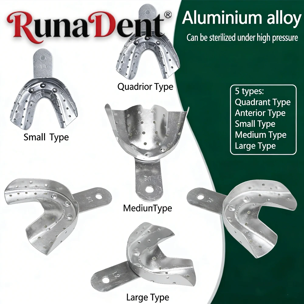 

Autoclavable Aluminum Alloy Dental Impression Tray for Oral Impressions Lightweight Durable Dentist Instrument
