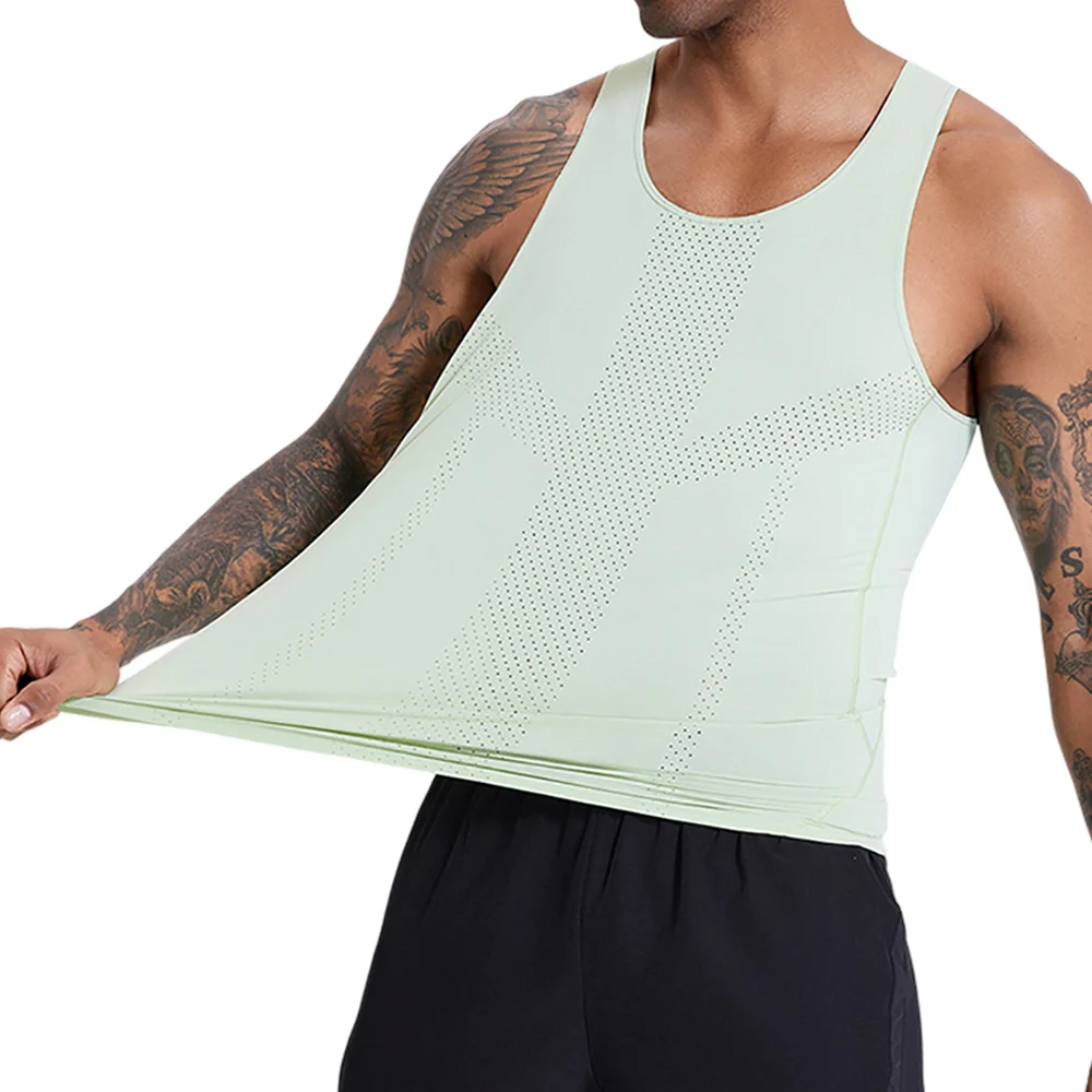 남성 런 조끼 육상 탱크 탑 스피드 피트니스 러닝 셔츠 민소매 싱글