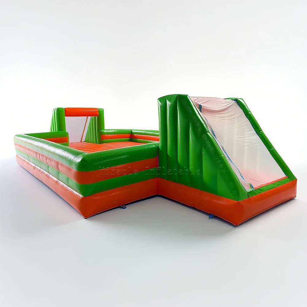 Campo de Fútbol Inflable Comercial 2026, Cancha de Fútbol Acuática al Aire Libre con Agua Burbujeante para Juegos de Integración de Equipos