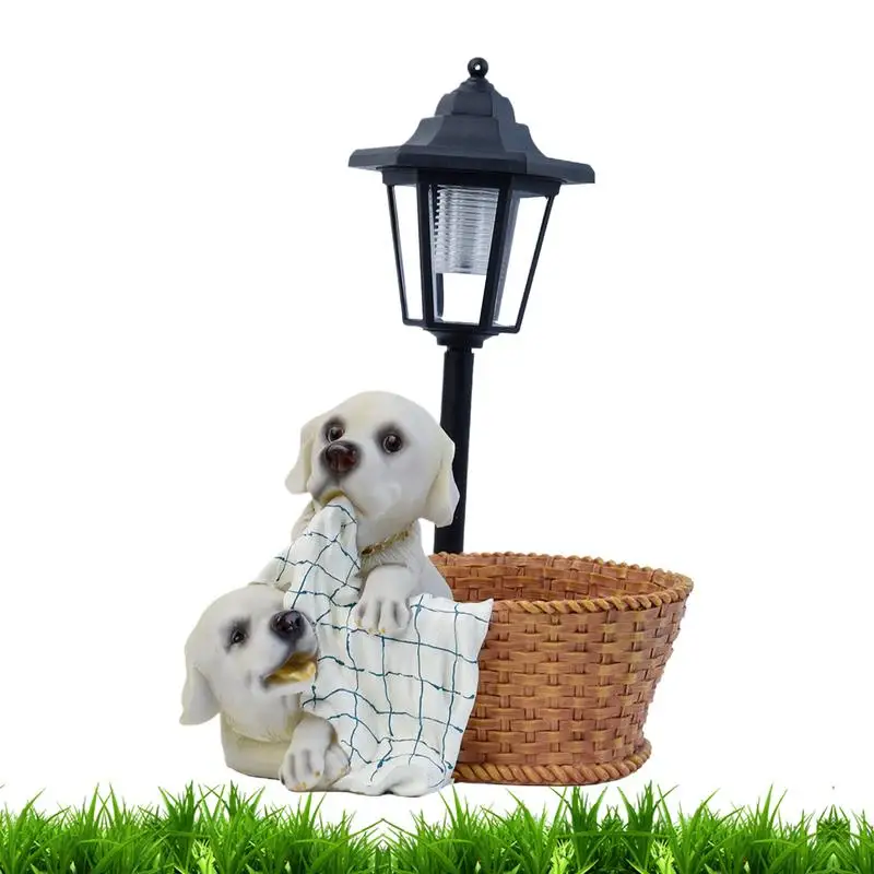 

Solar Statues For Yard And Garden Outdoor Figurines And Statues In Animal Shape Cute Resin Figurines With Lights Waterproof