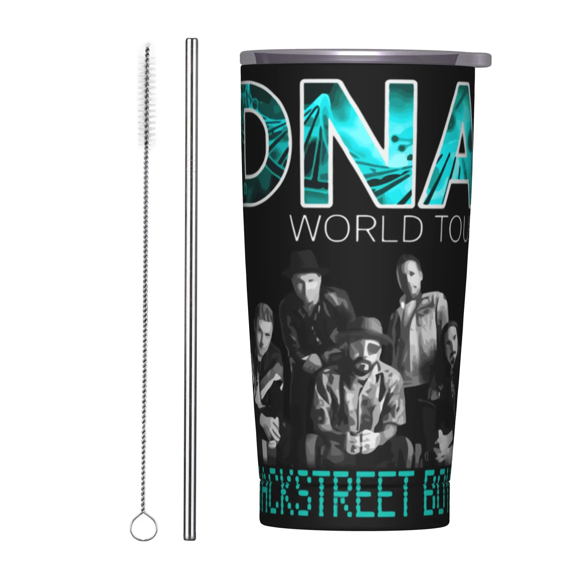 

Термокружка Backstreets Pop Music Boys, 20 унций, с двойными стенками, из нержавеющей стали, с вакуумной изоляцией, с соломинкой, для напитков