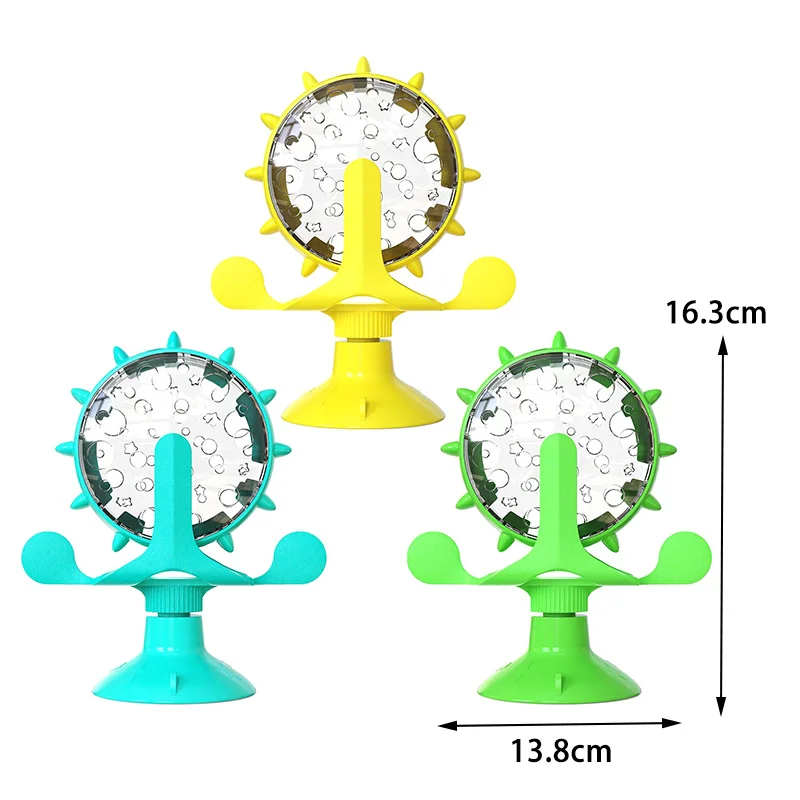 Rotierende Windmühle Katze Spielzeug Für Indoor Katzen Kleine Haustiere Interaktive Katze Leckerli Spender Spielzeug Fütterung Training Spielzeug Hundefutter