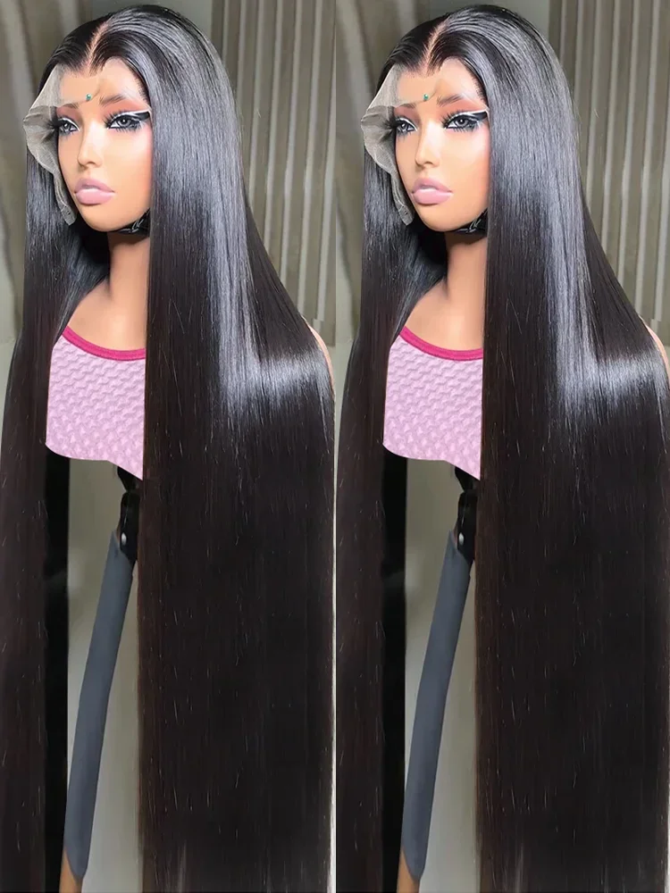 30 40 Inch Straight Lace Front Human Hair Wigs Wear Go Glueless Wig 13x6 HD Lace Frontal Wig Human Hair 6x4 HD Lace Closure Wig