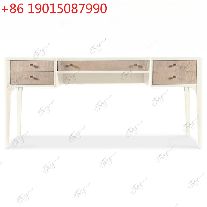 

Компьютерный стол из цельного дерева для небольшой квартиры, учебы, американский письменный стол, можно настроить