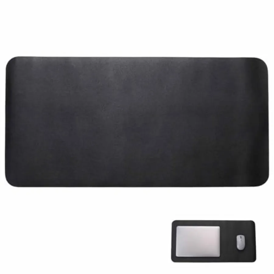 

24" x 12" PU Leather Keyboard Pad Desk Protector Mat for Vanity Makeup Laptop Keyboard Mouse, Black