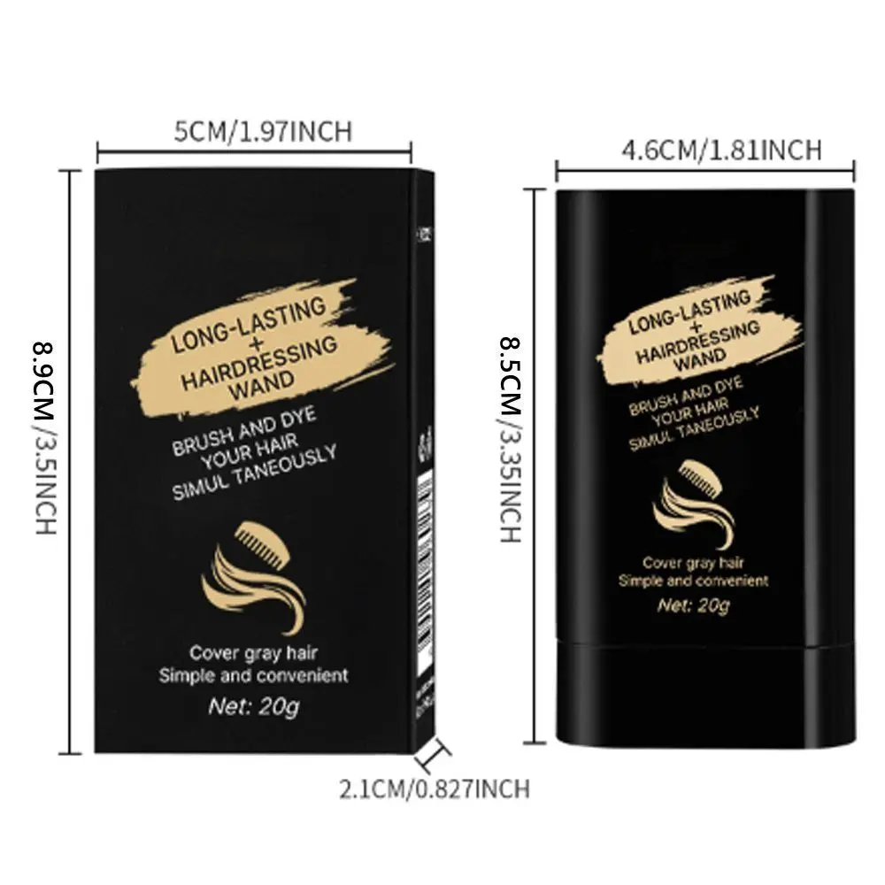 مشط جديد مقاوم للماء صبغة شعر لون أسود مقاوم للعرق 2 في 1 صبغة فورية سهلة الاستخدام عصا مشط لتغطية الشعر الرمادي
