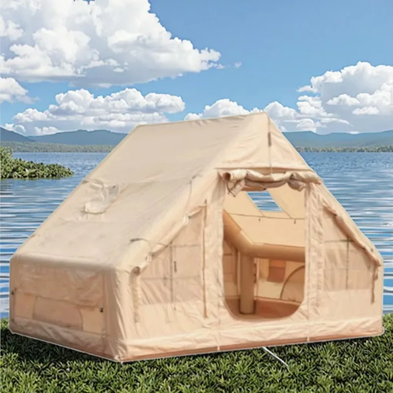 

2025 Luxury Family Tent Waterproof Oxford Glamping Portable Four-Season Double Layer One Bedroom Outdoor Camping Tent