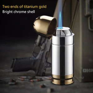 Mini bullet wreaky windproof, creative butano gas, rechargeable lighter, BBQ calls, ignition tools 12 Main Sales Mini Maçaric - №4