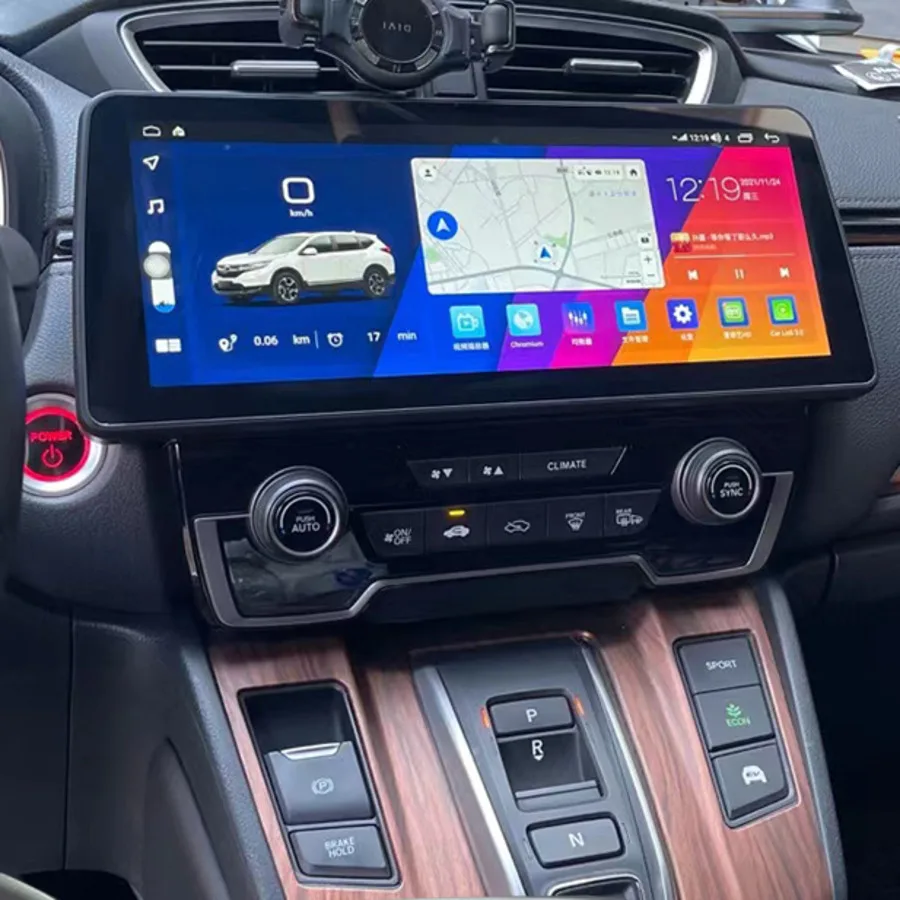 

1920*720 QLED Android 12 экран мультимедийный видеоплеер для Honda CRV CR-V EX 2017 2018 CarPlay Автомагнитола 128 ГБ GPS