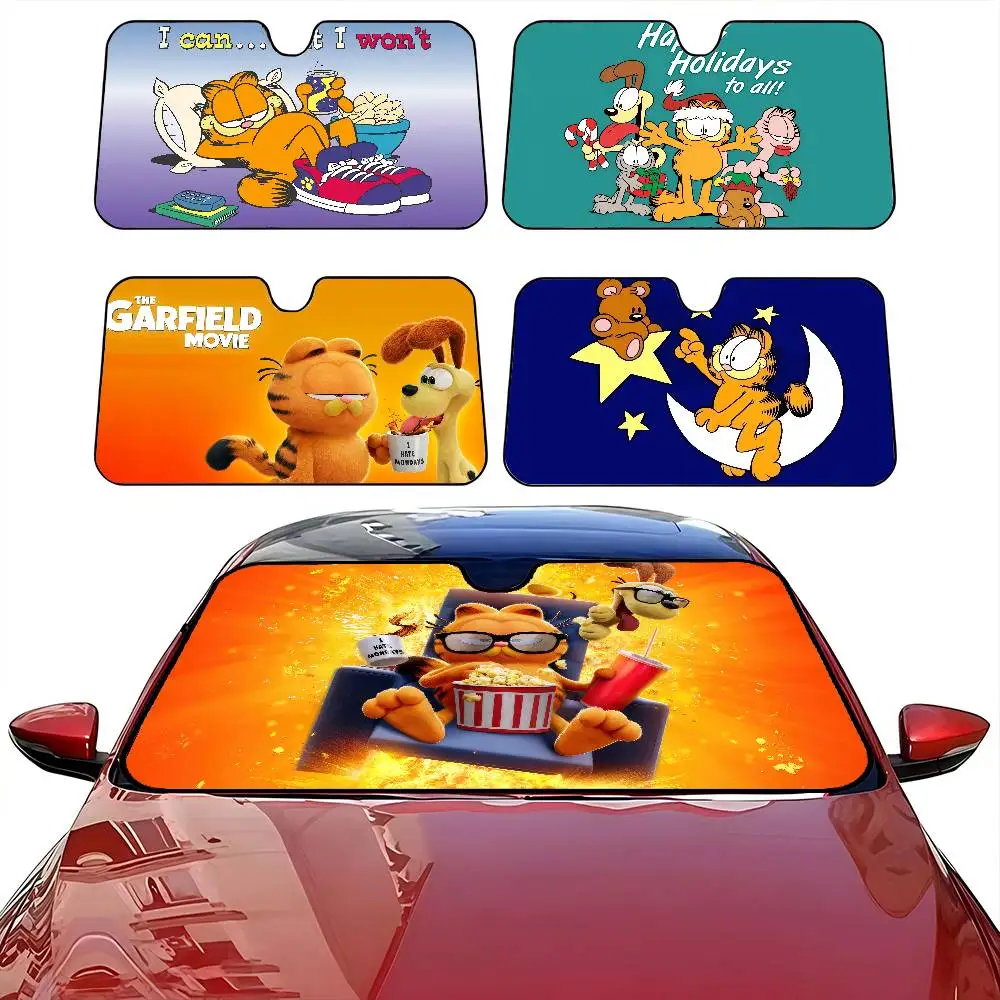 

G-Garfield Car Sun Shade Front Window Sunshade For Most Sedans SUV Blocks Max Uv Rays Keep Your Vehicle Cool