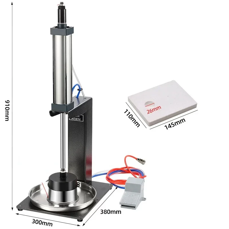 Pneumatic Molding Machine Foot Pedal Control Uniform Speed Sludge Stamping Machine  Gold and Silver Casting Gypsum Presses