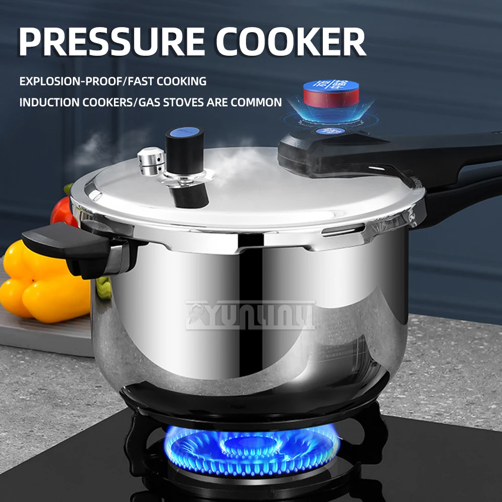 Kitchen Gas Pressure Cooking Pot Stainless Steel Universal Explosion Proof Cooker Household Gas Induction Cooker