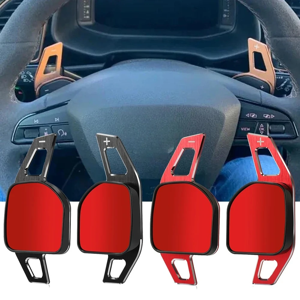 Carbon Fiber Print Steering Wheel ABS Paddle Shift For Seat Leon Cupra 4F 5F MK3 MK4 Ibiza 6F Arona Ateca Leon ST Alhambra