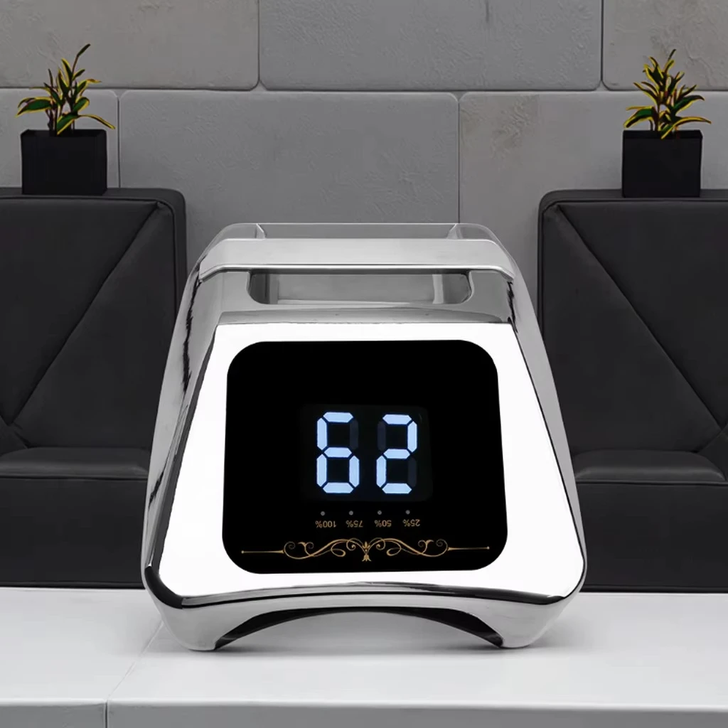 

New Pink Silver Color Metal Quality Gel Lamp Manicure Led Nail Polish Dryer Machine Rechargeable UV Lamp 72w