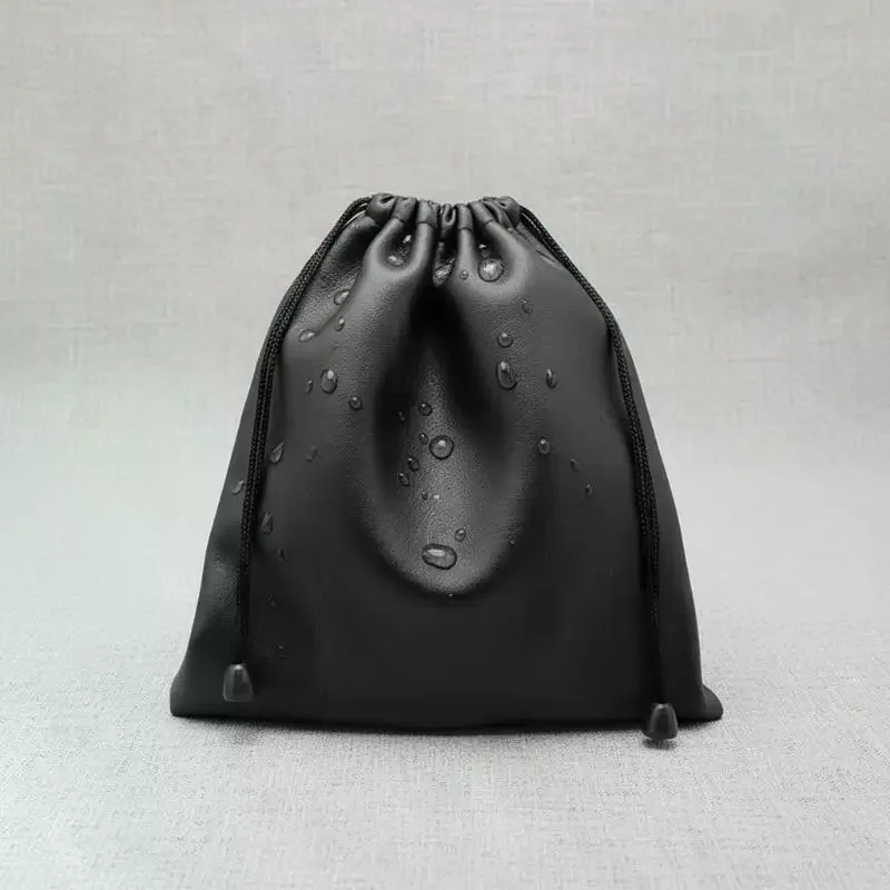 1Pcs New Draw String Bag Headphone Bags Black Dust-proof Drawstring Bag