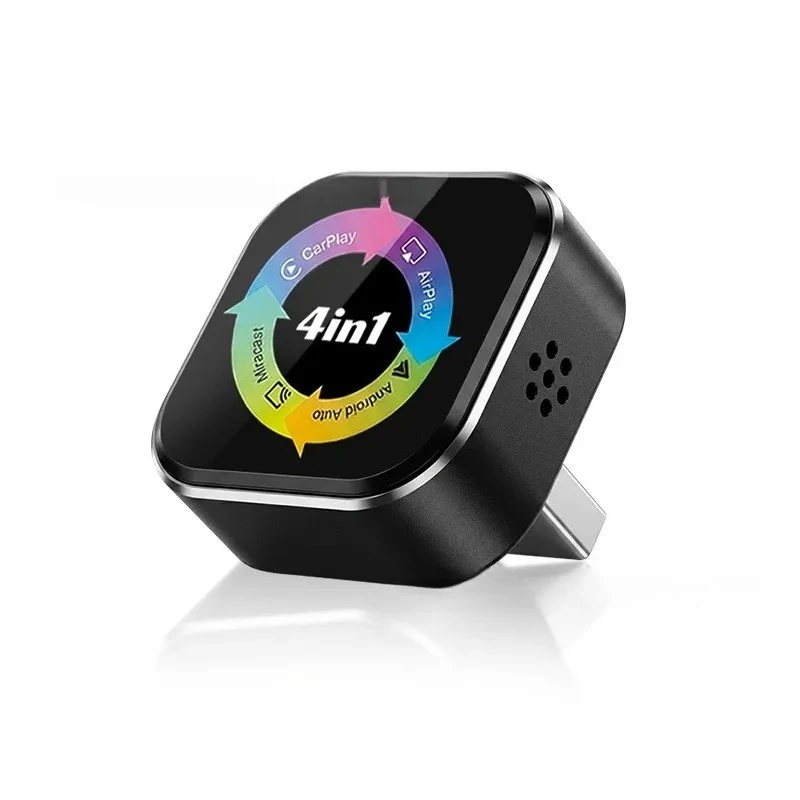 For Four-In-One Car Connectivity Box For Apple And Android, Mirror Screen Projection Smart Reverse Control, Wireless CarPlay Box