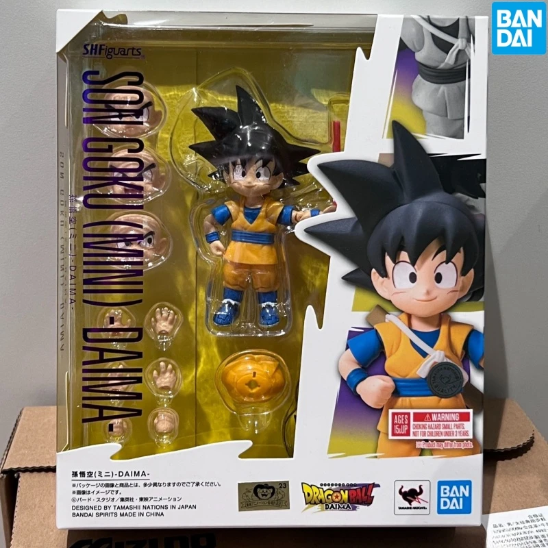 New Hot Bandai S.H.Figuarts Dragon Ball Daima Son Goku Mini 1/12 Action Doll Collectible Anime Figure Model Birthday Gifts Toys