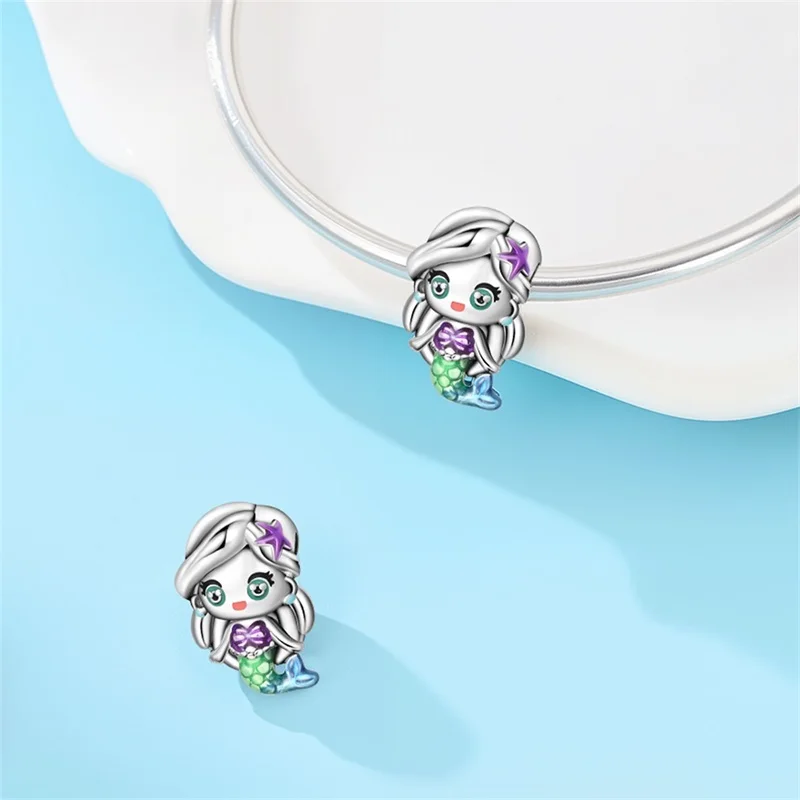 Potdemiel Disney 925 Sterling Silver Princess Stitch Minnie Charms Beads Original Bracelet Trinkets Women DIY Jewelry Gifts view 6