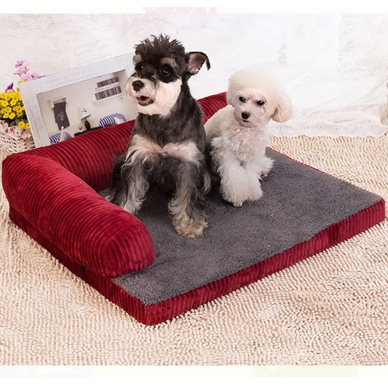 

New Pet Products Teddy Puppy Bed Soft Pet Cat Dog House Small Dog Sofa Bed Gift Blanket ZL155