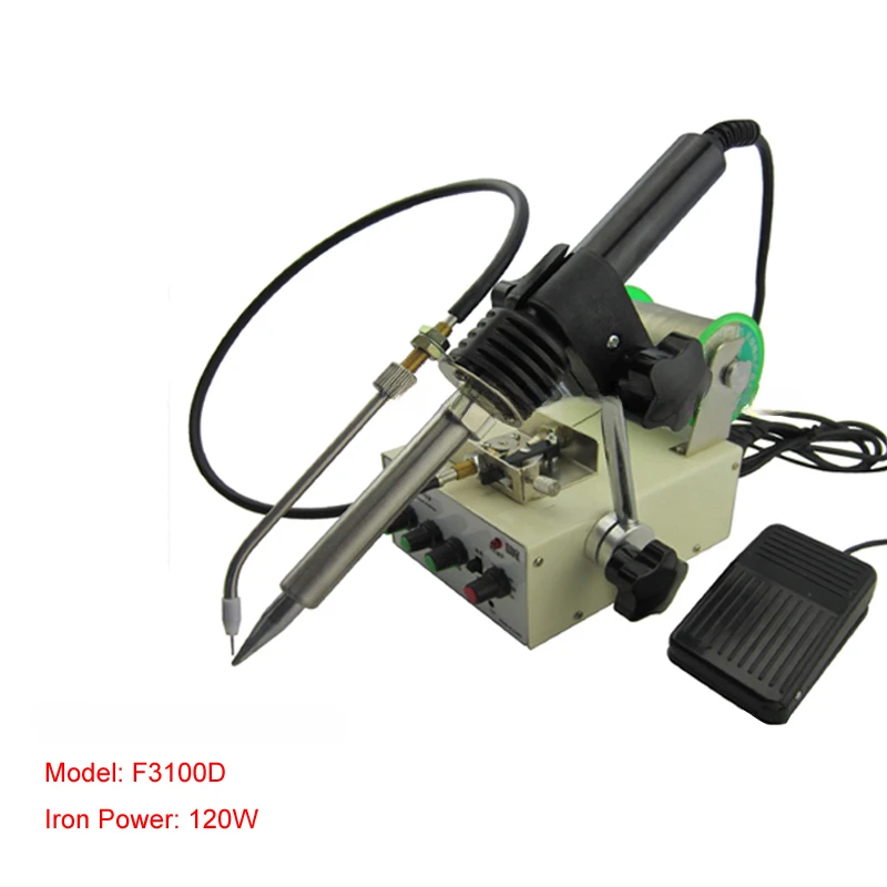 1pc Automatic Tin Feeding Machine Constant Temperature Soldering Iron Teclast Multi-function Foot Soldering Machine F3100D