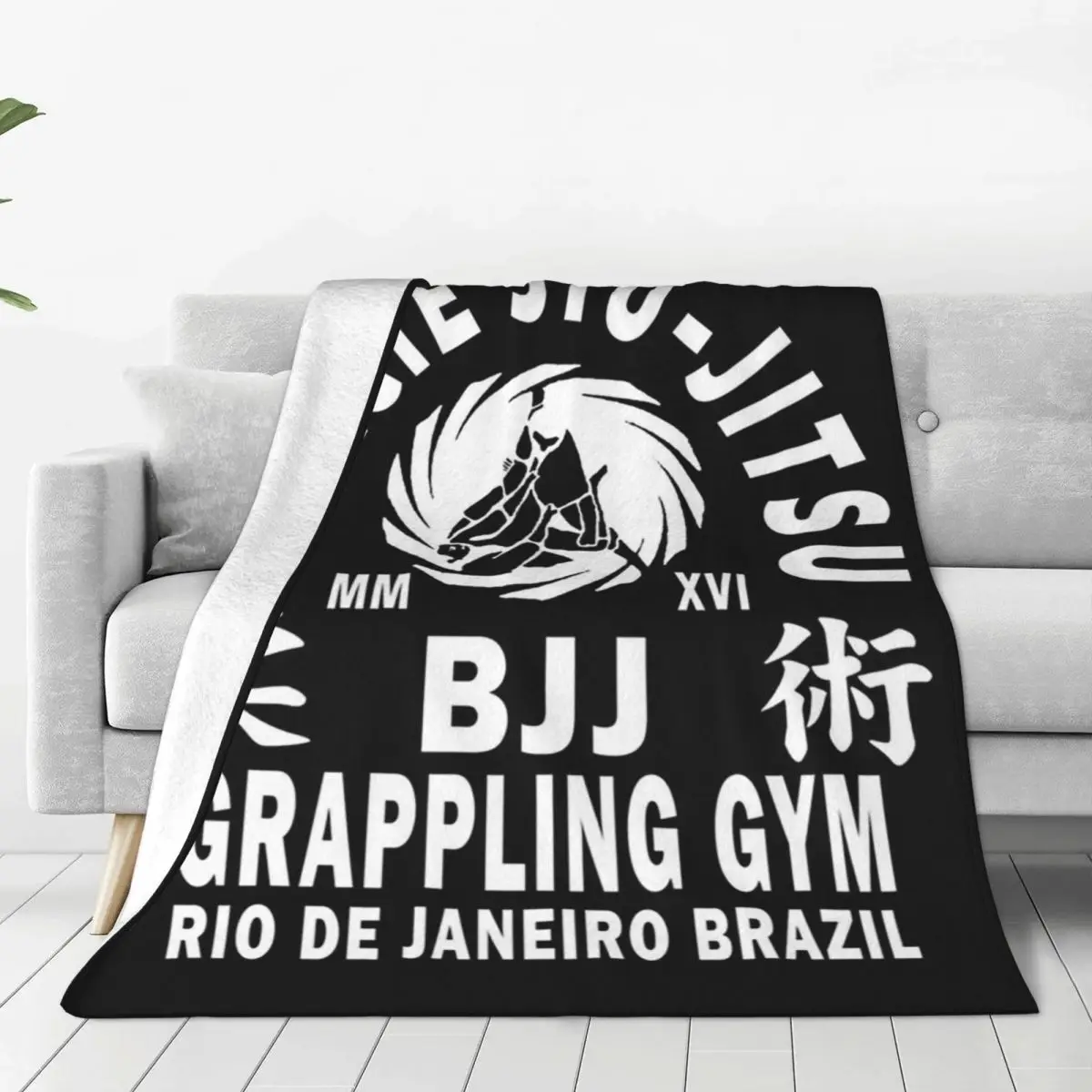 Brazilian Jiu-Jitsu Blanket Soft Warm Flannel Throw Blanket Bedding for Bed Living room Picnic Travel Home Sofa