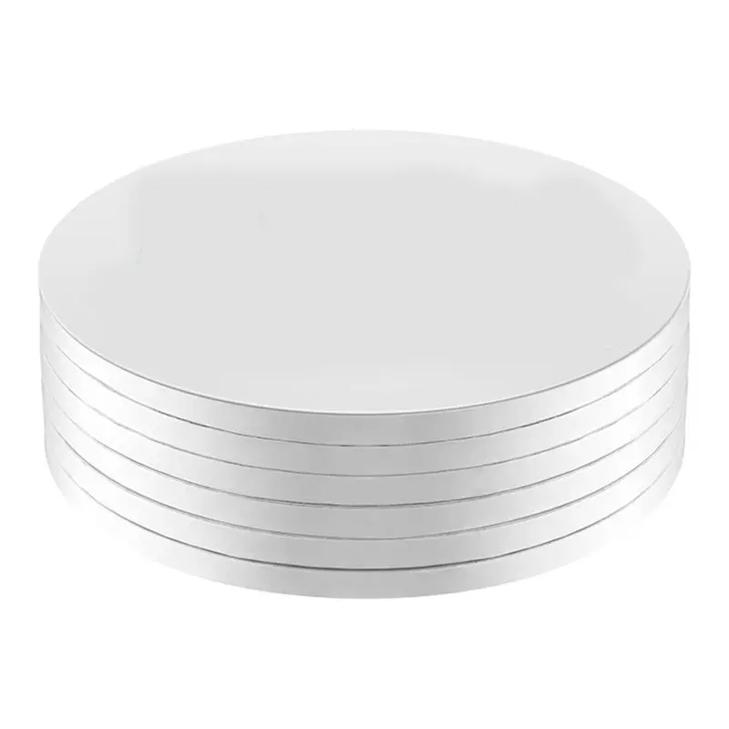 M12K-Decorating Supplies 6Pcs Cake Boards Drums Round,1/2