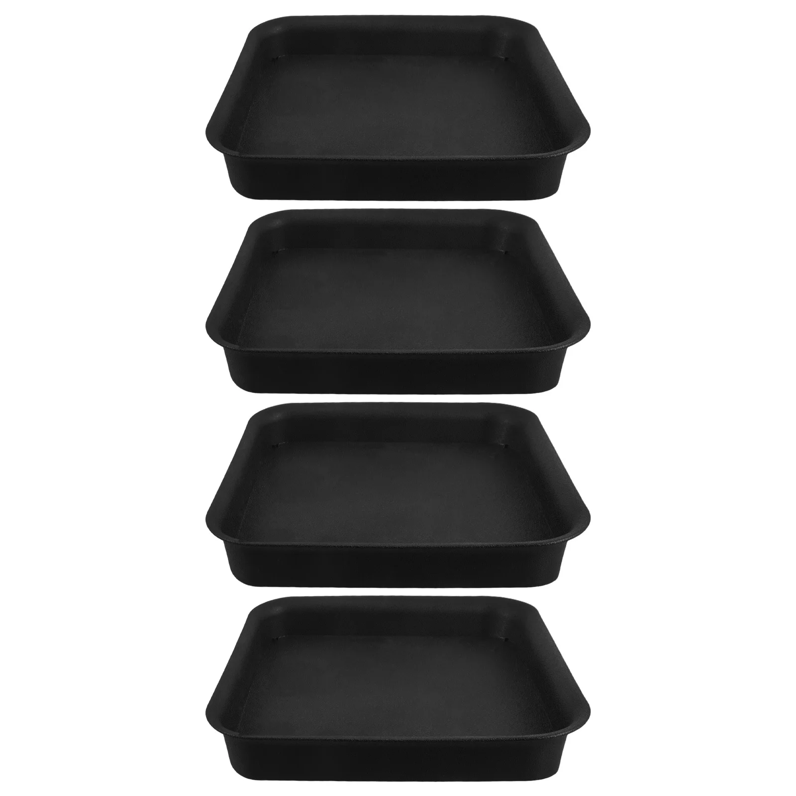 

4Pcs 32Cm Thickened Square Flowerpot Tray Aesthetic Drainage Solution for Balcony Garden Indoor Spaces Planter Drainage Tray