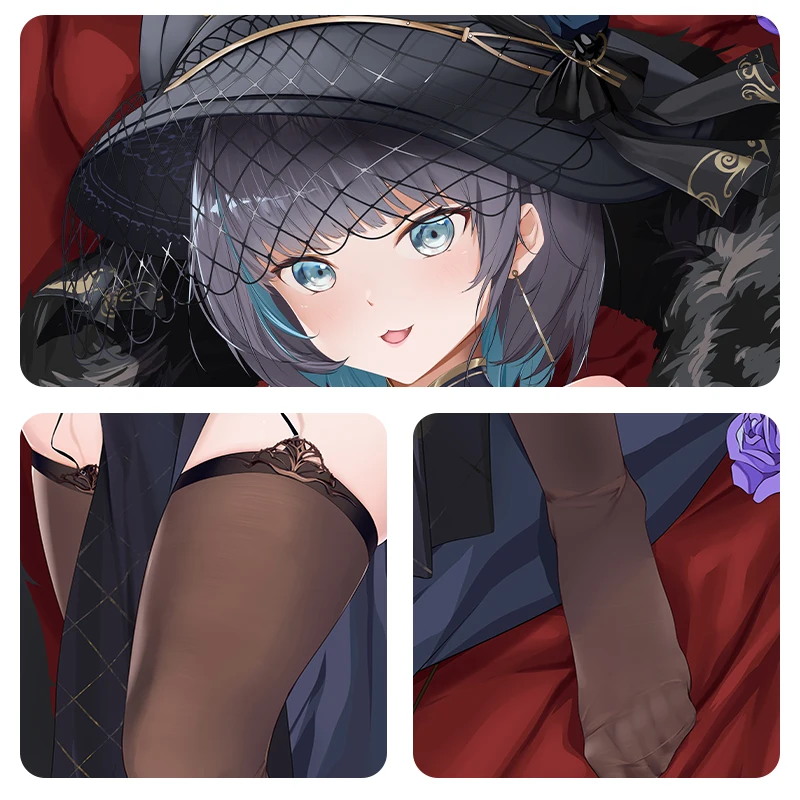 Hangxian Bilan สาวเซ็กซี่หมอนปลอกหมอน Cheshire (cait Sith Crooner) (azur Lane) กรณี Dakimakura