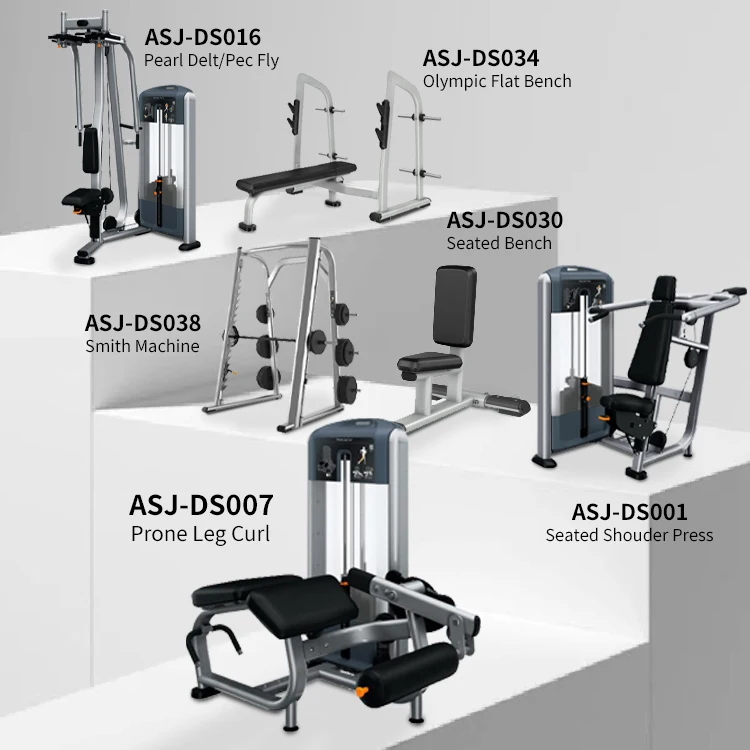 Gym Fitness Equipment Multi Functional Pin Load Selection Machines Chest Press Shoulder Arm Back Muscles Training Machine