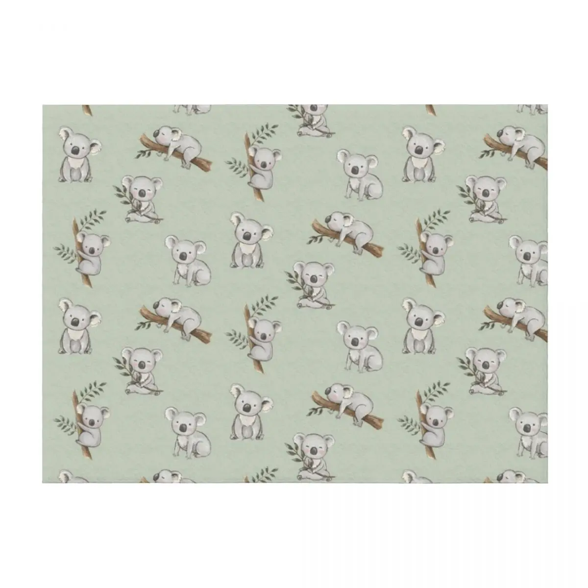 

Aussie Animals: Cute Koala Pack Throw Blanket Kid'S Sofas Soft Beds Blankets For Bed Blankets