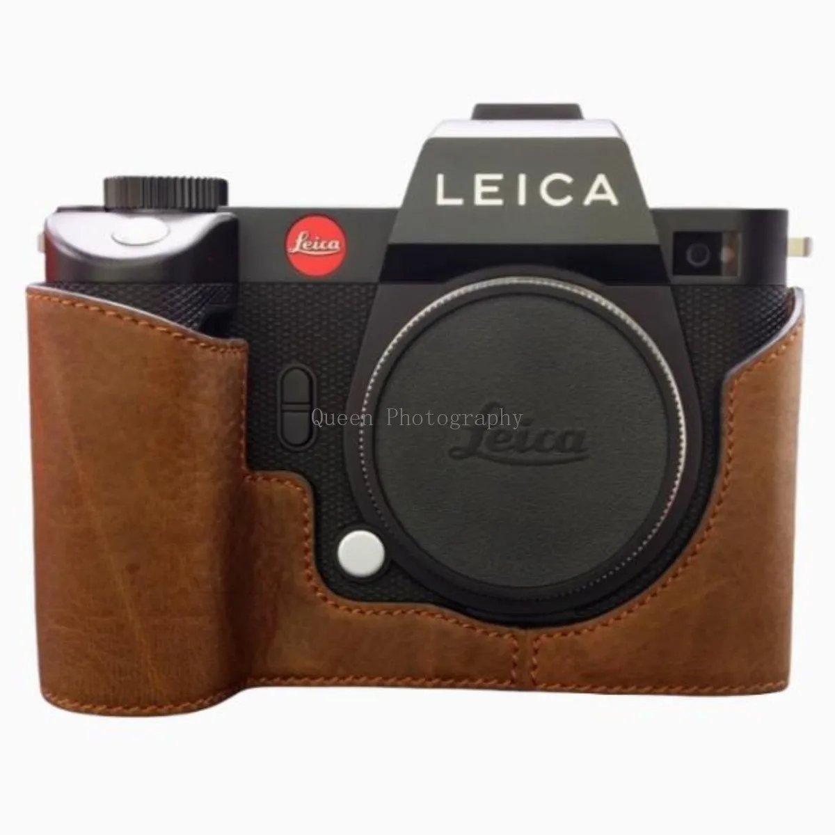 

Genuine Real Leather Camera Bag Vintage Pouch Protective Case Cover Half Base For Leica SL2-S SL2 SL2S SL3 카메라 가방