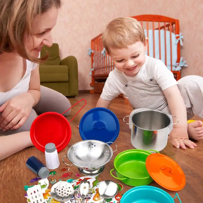 Mini Cooking Set For Real Food Making Baking 17pcs Items Play Kitchen Accessories Kids Kids Chef Set Baketivity Kits Kids