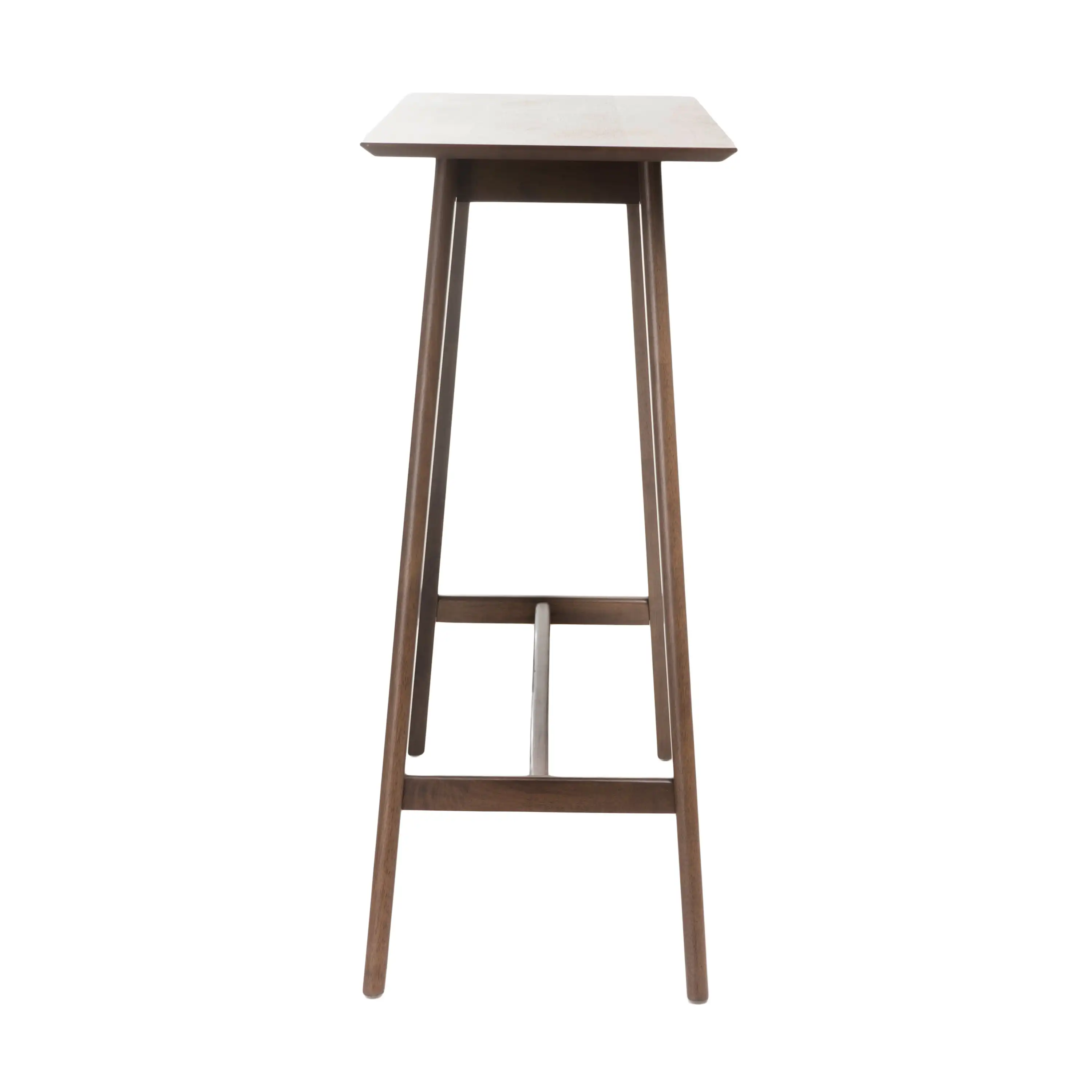 Walnut Finish Wood Bar Table Bistro Pub Cocktail Counter Table Kitchen Dining Table