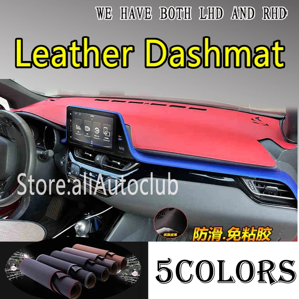 

PU Leather Dashmat Dashboard Cover Suede Pad Protect Dash Mat Car Accessories For Toyota C-HR CHR Hybrid 2016 - 2022 2017 2018
