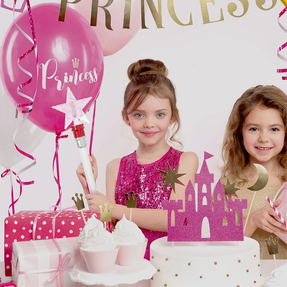 

2Pcs Star Glitter Rotating Wand Bright LED Flashing Light Up Glow Stick for Party Christmas New Year