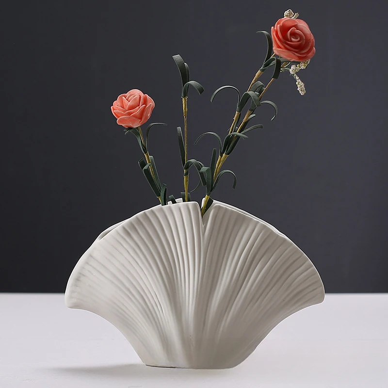 Vase Ceramic Plain Embryo Decoration Living Room  Home  Cabinet Decoration  Homestay Flower Ware