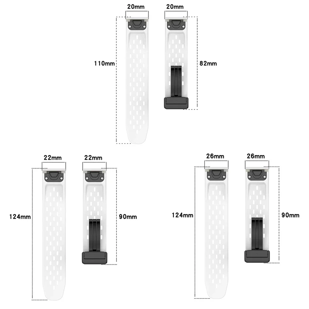 26 22 20 мм силиконовый ремешок для часов Garmin Fenix 7X 7 7S Pro 6X 6 6S 5S 5X Plus/Epix Pro Gen2 51 47 42 мм браслет QuickFit