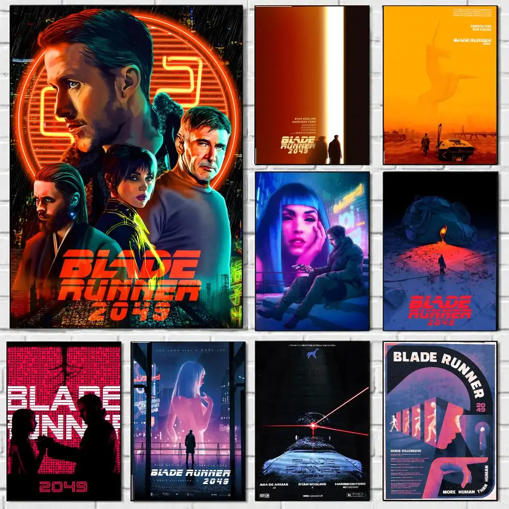 B-Blade Runner 2049 Poster HD Art Sticky Wall Waterproof Home Living Room Bedroom Bar Aesthetic Decoration