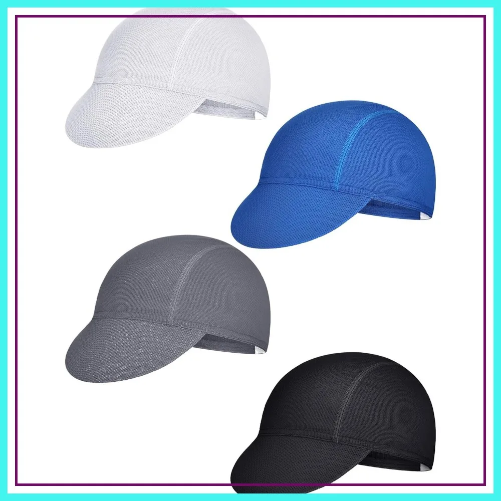 

4 Pack Summer Unisex Cycling Caps Breathable Sweat-Absorbing Bicycle Hats for Men Women Running Outdoor Sports