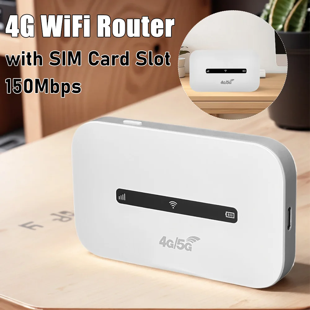 

4G LTE Mobile WiFi Router 150Mbps Wireless Wifi 3000mAh Home Outdoor Portable Pocket MiFi Modem Wifi Hotspot with Sim Card Slot